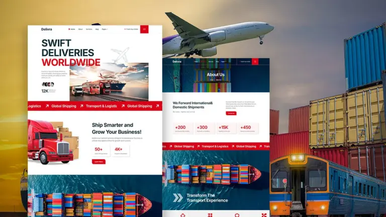 Delivra – Logistics & Transportation Elementor Template Kit
